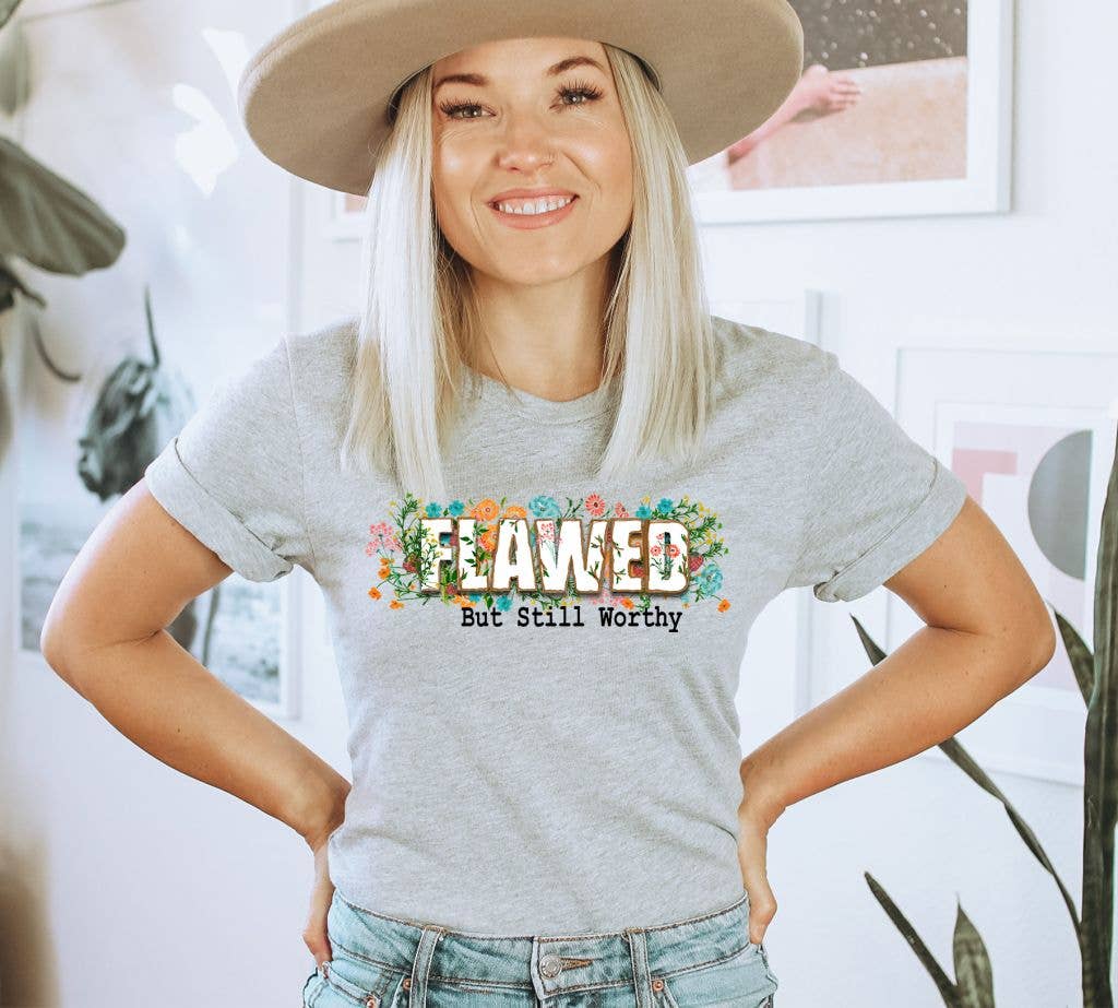 Flawed But Still Worthy T-shirt | Graphic Tee