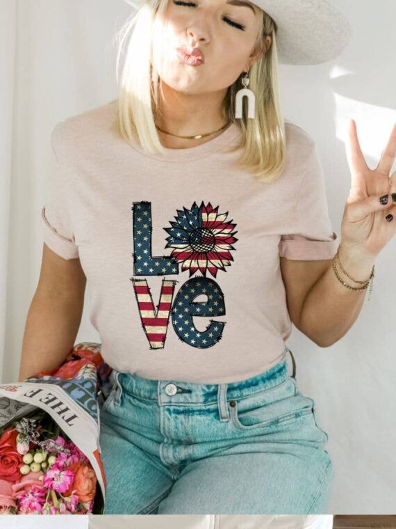 Love Sunflower T-shirt | Graphic Gift