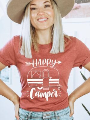 Happy Camper T-shirt | Graphic Shirts