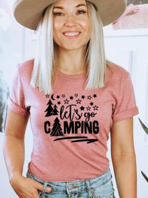 Let's Go Camping T-shirt | Women's T-shirt