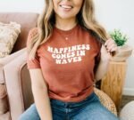 Happiness Comes In Waves T-shirt | Graphic Tee