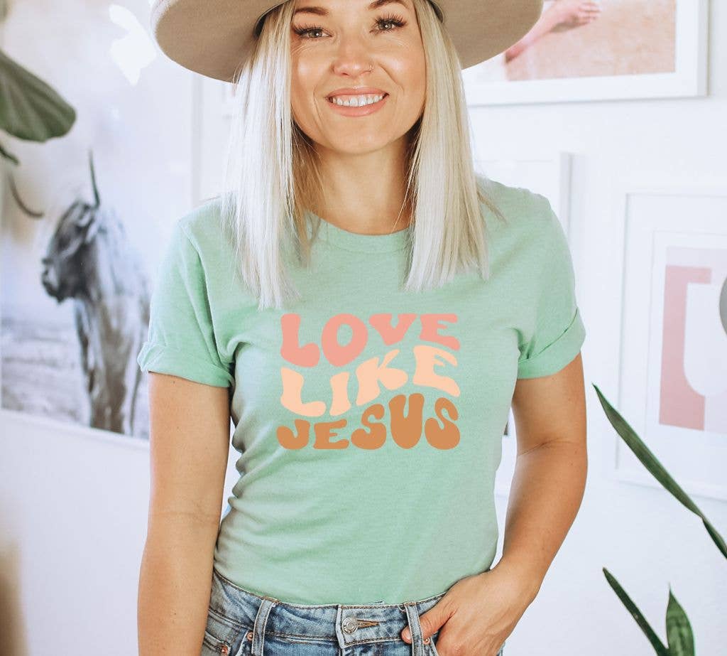 Love Like Jesus T-shirt | Graphic Top | Religious Top