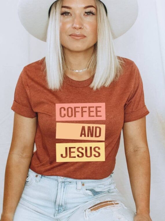 Coffee And Jesus T-shirt | Graphic Top