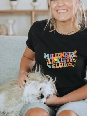 Millennial Anxiety Club T-shirt | Graphic Tee