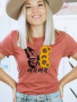 Butterfly Mama T-shirt | Graphic Top