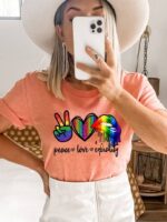 Peace Love Equality T-shirt | Graphic Tee