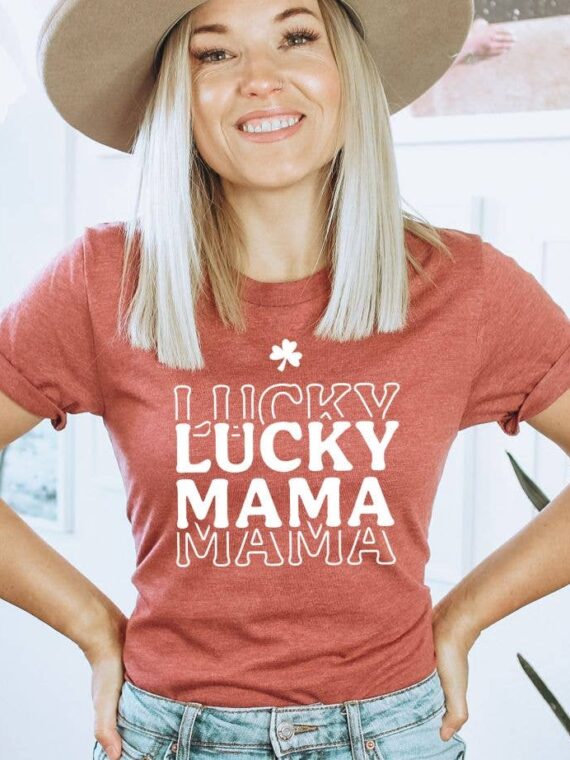 Lucky Mama T-shirt | Graphic Shirt