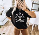 Skeleton Yoga T-shirt | Graphic Tee