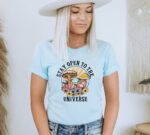 Stay Open To The Universe Mushroom T-shirt | Graphic Tee