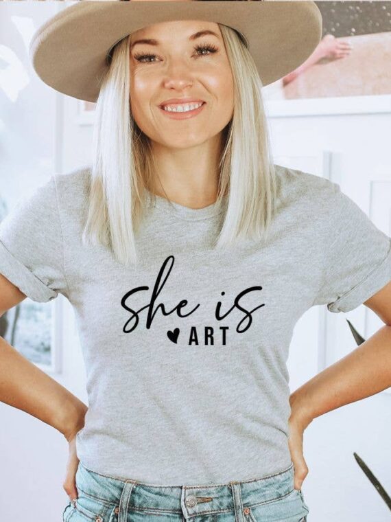 She Is Art T-shirt | Graphic Tee