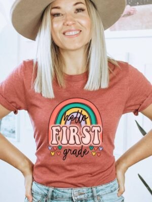 Hello First Grade T-shirt | Graphic Tee