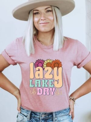 Lazy Lake Day T-shirt | Graphic Tee