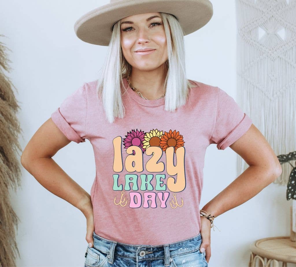 Lazy Lake Day T-shirt | Graphic Tee