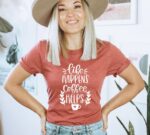 Life Happens Coffee Helps T-shirt | Graphic Gift