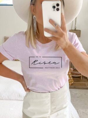 He Is Risen T-shirt | Graphic Tee | Christian Easter Shirt