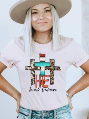 He Has Risen T-shirt | Graphic Tee