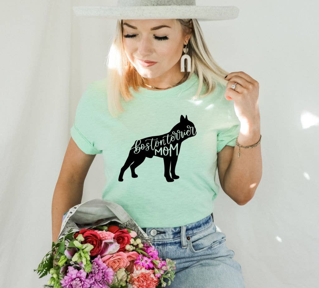 Boston Terrier Mom T-shirt | Graphic Shirt