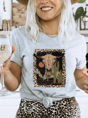 Cow Skull T-shirt | Graphic Top