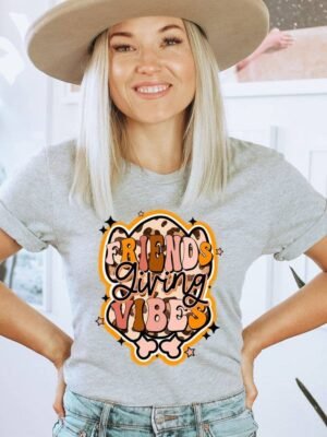 Friends Giving Vibes T-shirt | Graphic Tee