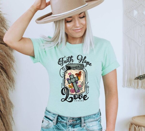 Faith Hope Love T-shirt | Graphic Top
