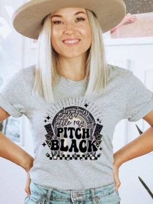 Just A Little Ray Of Pitch Black T-shirt | Graphic Tee