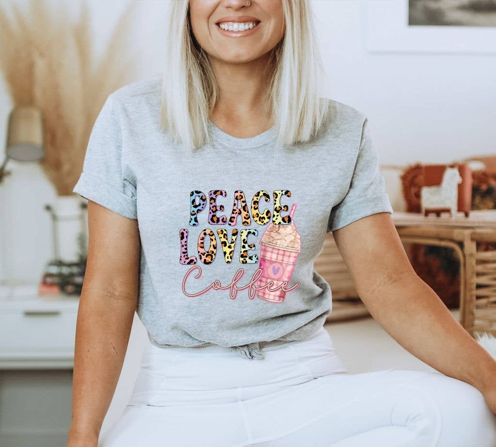 Peach Love Coffee T-shirt | Women's Top