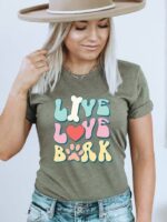 Live Love Rock T-shirt | Graphic Tee