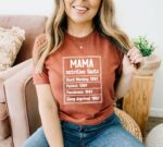 Mama Nutrition Facts T-shirt | Graphic Tee