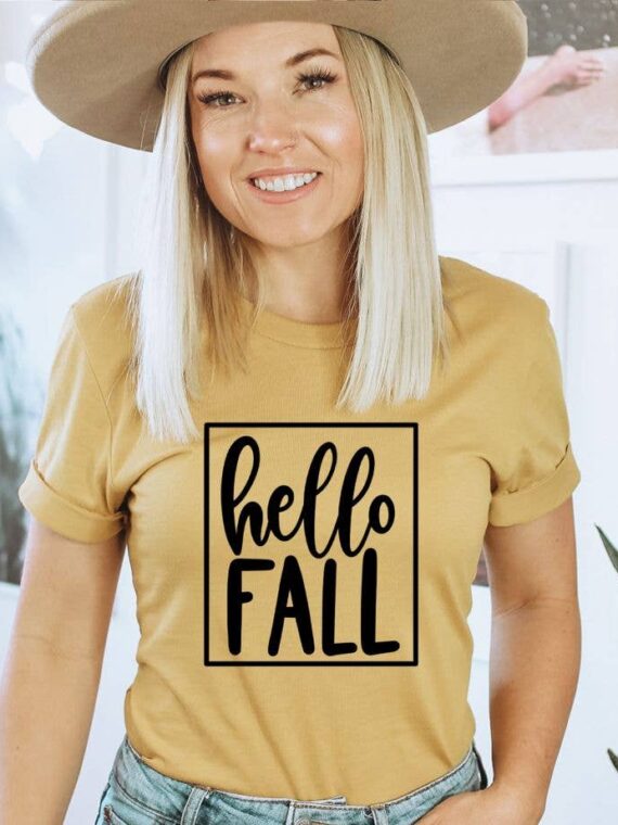 Hello Fall T-shirt | Graphic T-shirt