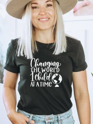 Change The World One Child At A Time T-shirt | Graphic Tee