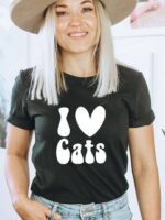 I Love Cats T-shirt | Graphic T-shirt