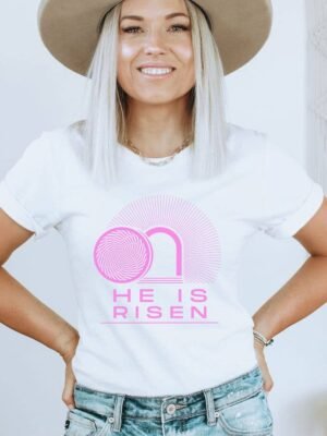 He Is Risen T-shirt | Graphic Top | Christian Easter Shirt