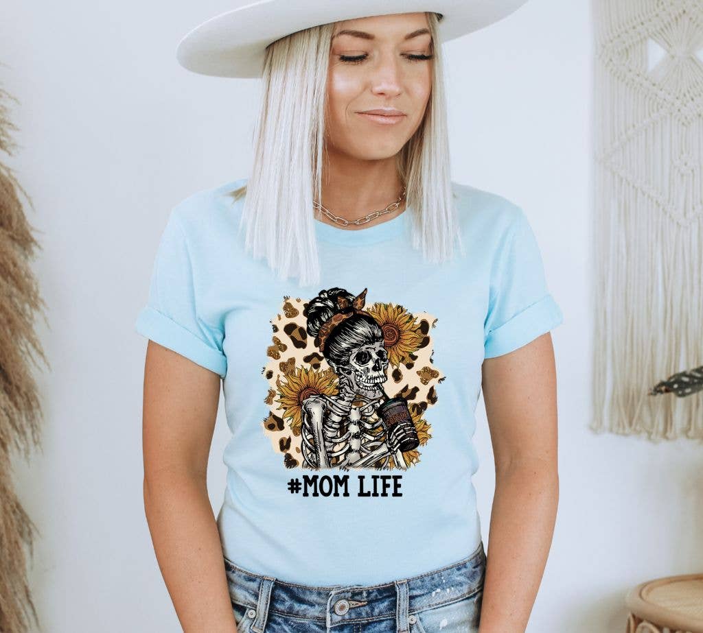 Mom Life T-shirt | Skeleton Top