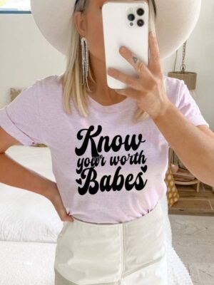 Know Your Worth T-shirt | Graphic Top