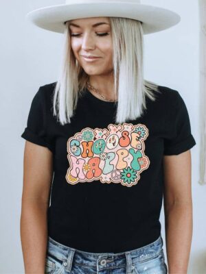 Choose Happy T-shirt | Graphic Tee