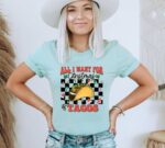 All I Want For Christmas Is Tacos T-shirt | Graphic Tee
