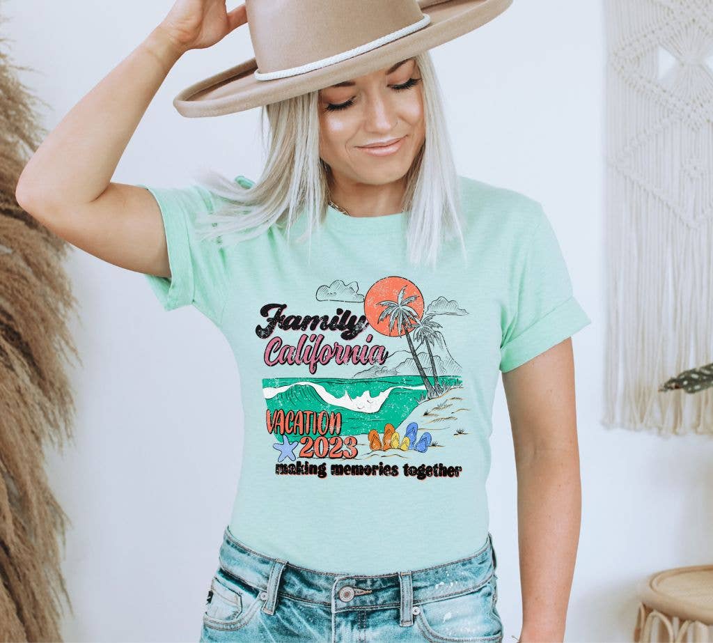 Family California Vacation 2023 T-shirt