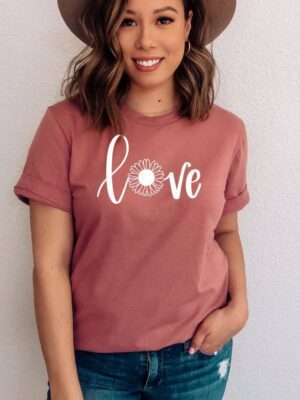 Love Sunflower T-shirt | Graphic T-shirt