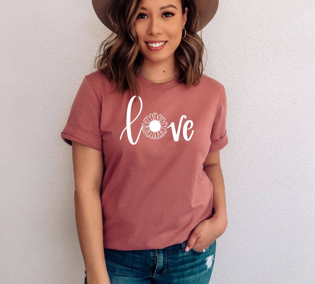 Love Sunflower T-shirt | Graphic T-shirt