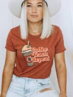 Coffee Teach Repeat T-shirt | Graphic Top