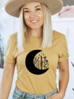 Floral Moon T-shirt | Women's Shirt