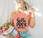 Hello Pre K T-shirt | Graphic T-shirt