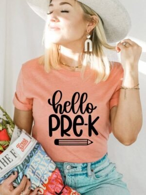 Hello Pre K T-shirt | Graphic T-shirt