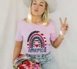 America Rainbow T-shirt | Women's Top