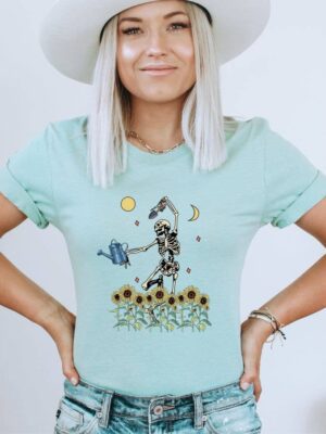 Skeleton Gardening T-shirt | Graphic Tee