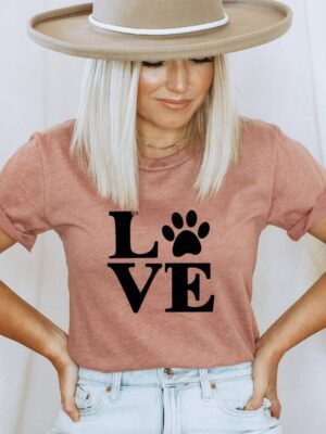 Love Dog T-shirt | Graphic T-shirt